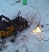 портативная электростанция из бензопилы
