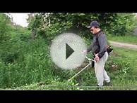 Бензиновая газонокосилка-кусторез STIHL и Федя